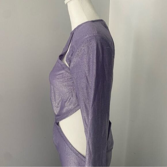Bronx and Banco Amara Lilac Cut Out Gown L - Picture 8 of 15